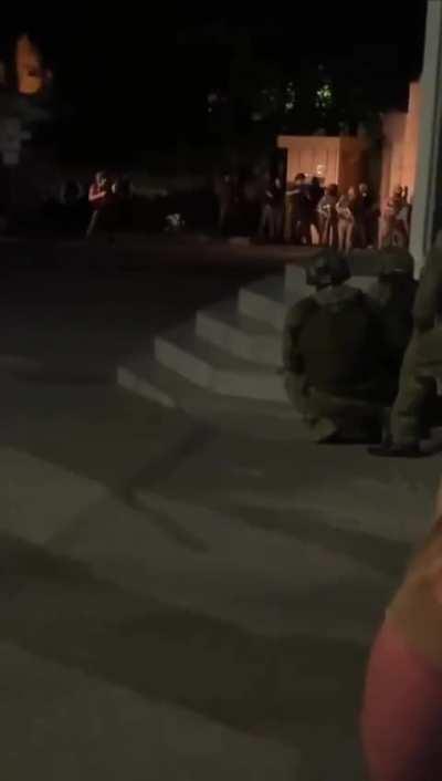 Video of soldiers engaging attackers in a shootout in Makhachkala