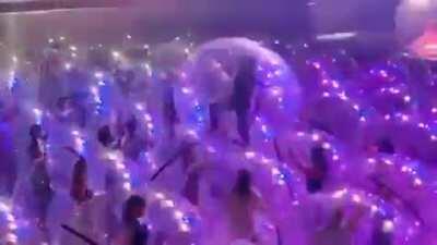 The Flaming Lips Performed A Concert in Bubbles, to A Crowd in Bubbles, Last Night