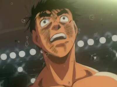 Ippo can't see the glowing eyes and dies.