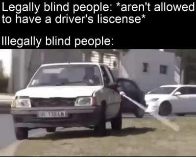No one talks about the menace of the illegally blind