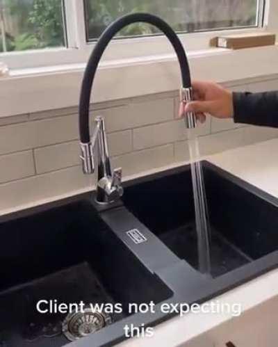 Testing out the new faucet