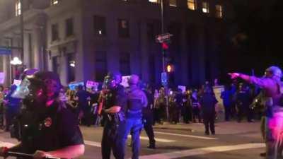 Denver Police demonstrating 