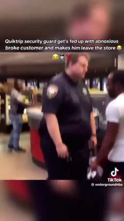 This security guard was done