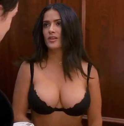 What would you do if Salma Hayek did this in an elevator?