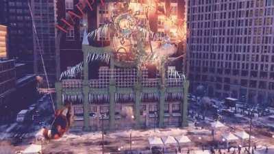 Destruction in Spider-Man: Miles Morales (New GIF)