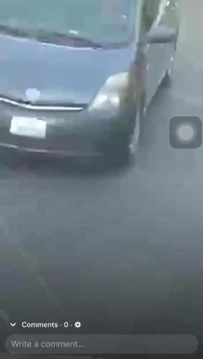 A Man Jerking off while he driving