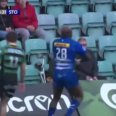 You'll never guess how Dayimani celebrated his try vs Northampton