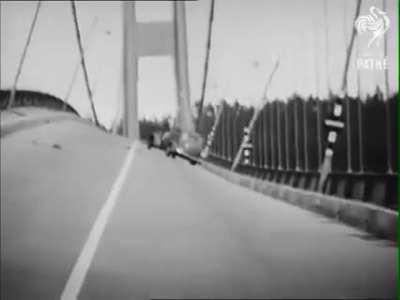 79 Years, 6 Months, and 6 Days Ago, The Main Span Of The Tacoma Narrows Bridge In Tacoma, Washington, Collapsed Due To A 42mph Wind