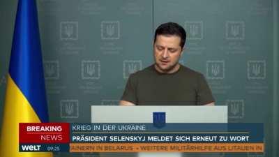 German news translator bursts into tears while reporting Ukrainian president Zelensky’s speech