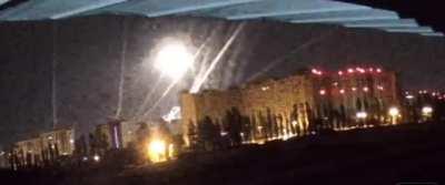 Ukrainian air defense in Kyiv tonight fire 30 missiles in a span of 2 minutes during a suspected Russian drone/missile attack. (May 15, 2023)