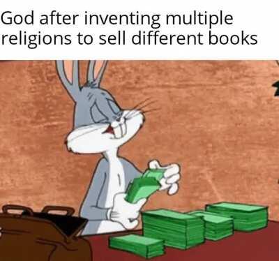 I wonder which books do atheists buy.