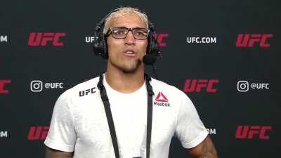 Full version of Charles Oliveira 'rapping'