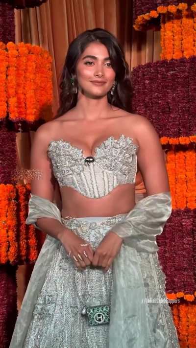 Dusky hottie Pooja Hegde's sexy diwali party look