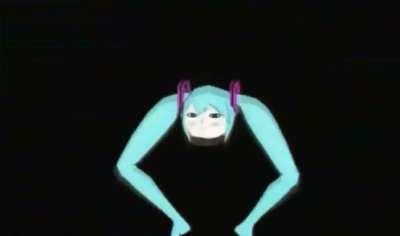 My sibling showed me the “Sweet Dreams but Hatsune Miku is singing it” video a year ago and when I was just about to wake up I saw leg Miku coming at me while screaming loudly like she did in this clip and it was terrifying