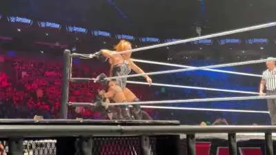 Isla Dawn welcomes Stephanie Vaquer into the WWE with a face full of ass!