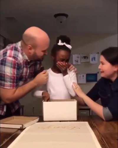 This 10-year-old girl just found out she's going to be adopted