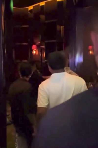 Former UFC Fighter Nate Diaz getting into an altercation with a Bouncer at a club