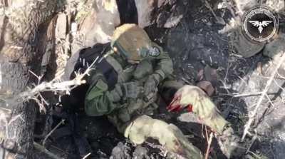 Russian soldier gets killed by 2 fpv drones in avdiivka region