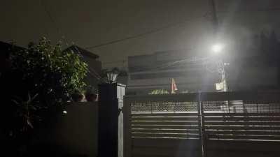 A midnight thunderstorm in India