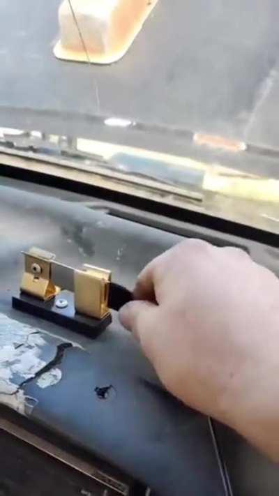 Easy way to drill through your dash