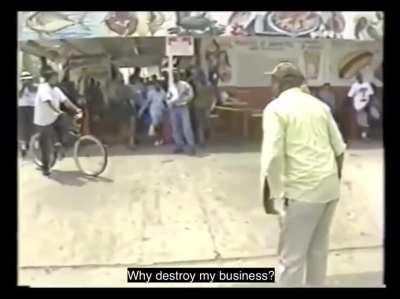 Raw Emotion - Store Owner Confronts Looters, 1992 LA Riots