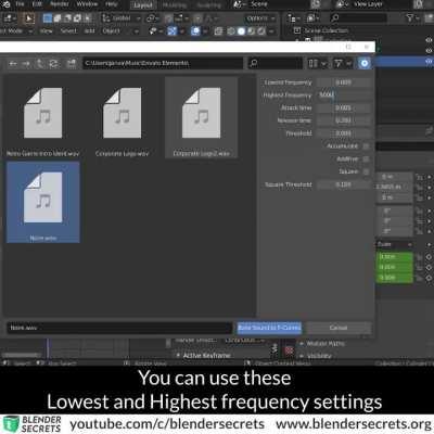 Using sound files to drive animation