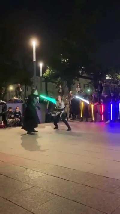 Lightsaber fight