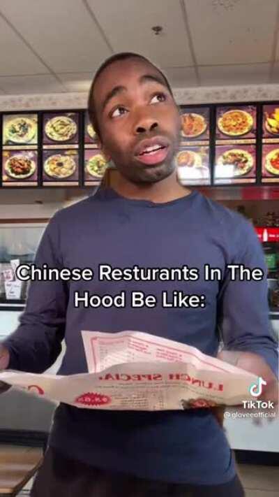 A common Chinese restaurant experience