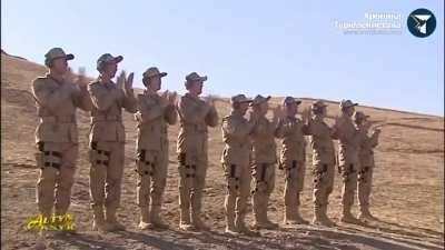 President of Turkmenistan blows and his Denali with a minigun.