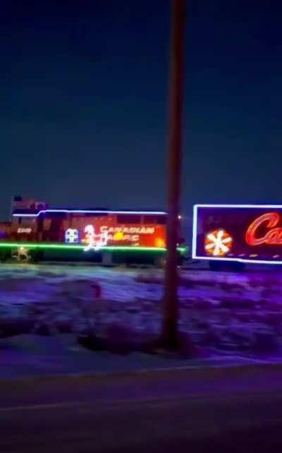 The Canadian Pacific Holiday Train raises money, food, and awareness for food banks and hunger issues across Canada and the United States. Beginning in Montreal, the train makes a festive journey through both the U.S. and Canada.