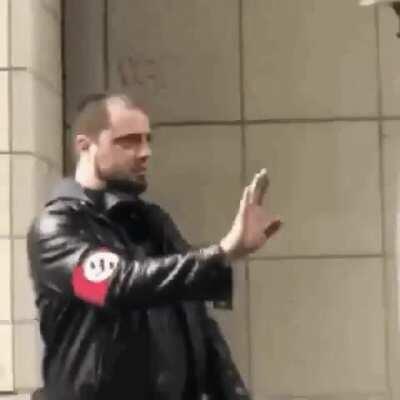 WCGW by wearing a Nazi flag