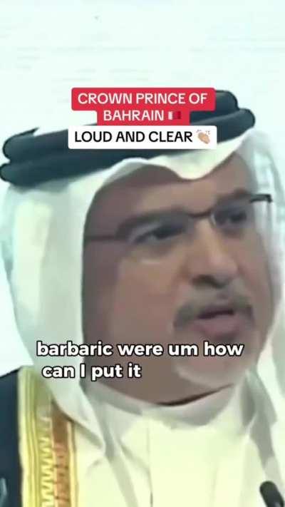 The Arab world condemn Hamas, but the left does not.

The CROWN PRINCE OF
BAHRAIN condemns palestinian terrorists  Hamas. Thank you Bahrain 🇧🇭 for speaking up ❤️