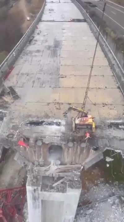 OSHA approved bridge demolition