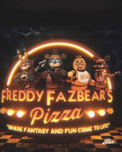 Freddy Fazbear Pizza 3D animated logo! With a twist!