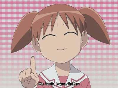 Merry Christmas everynyan! Do you still believe in Santa? [Azumanga Daioh]