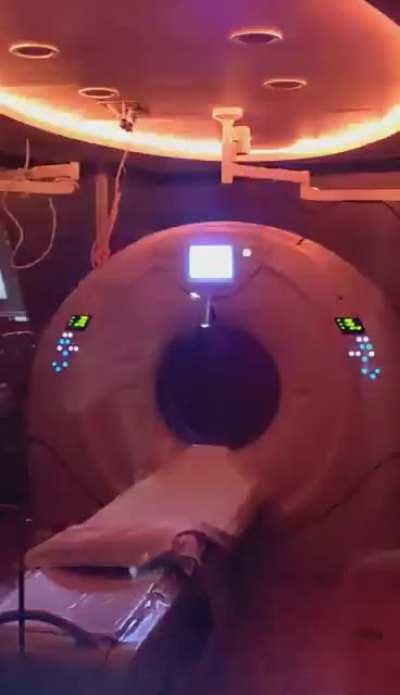 This is the scanner I posted yesterday, people had a lot to say about the ring of lights. We have them on an RGB controller that we can make do any color or set them to flicker through a variety of colors. I set it up to flicker and turned the speed to 60