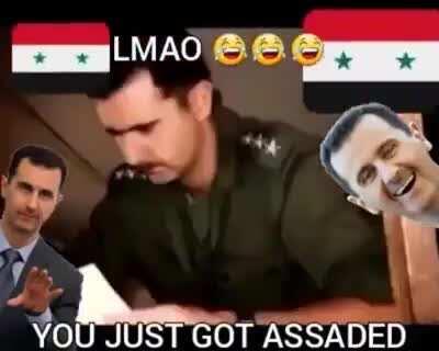 If you ever think of nuttin, think about how disappointed Assad will be