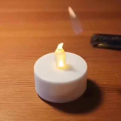 I created this electric tealight using the coherer effect