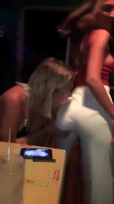 Stassie enjoying Chantel's ass