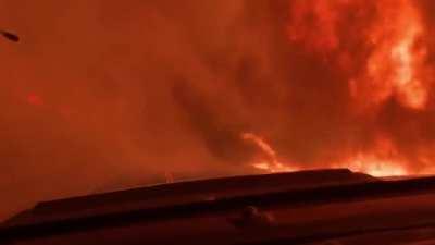 This is what it’s like to drive through wildfire in California