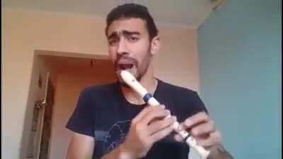 Egyptian guy rocking the recorder