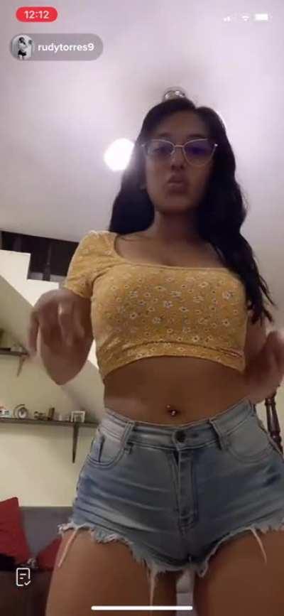 Cute latina dancing