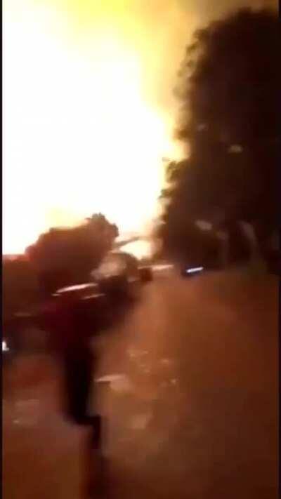 Massive explosion reported at the oil refinery of Balongan in Indramayu Regency, West Java, Indonesia. (03-28-2021)