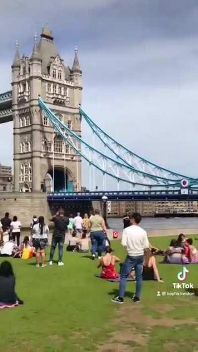 Sunbathing in London