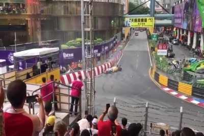 Sofia Flourish's horror crash in Macau. Survived with back injuries