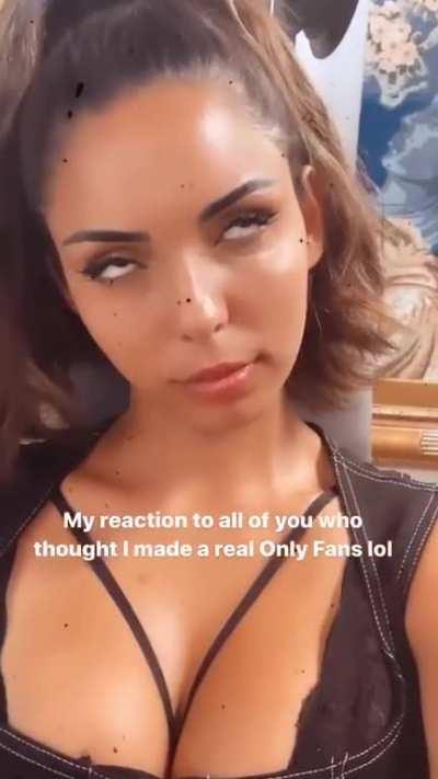 Tara Yazdi - reaction to OF trolling (Instagram)