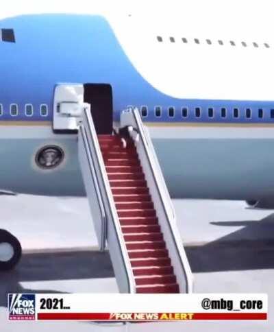 Joe Biden exits Air Force One