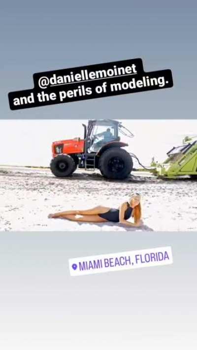 Danielle Moinet in miami and... tractor