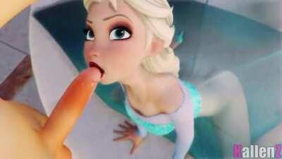 Elsa sucking dick (Kallenz) [Frozen]