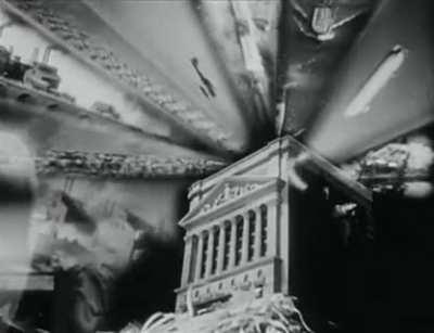 A clip from The Wolf of Wall Street (1929), a film that no longer exists. The clip is a montage made by Slavko Vorkapich.